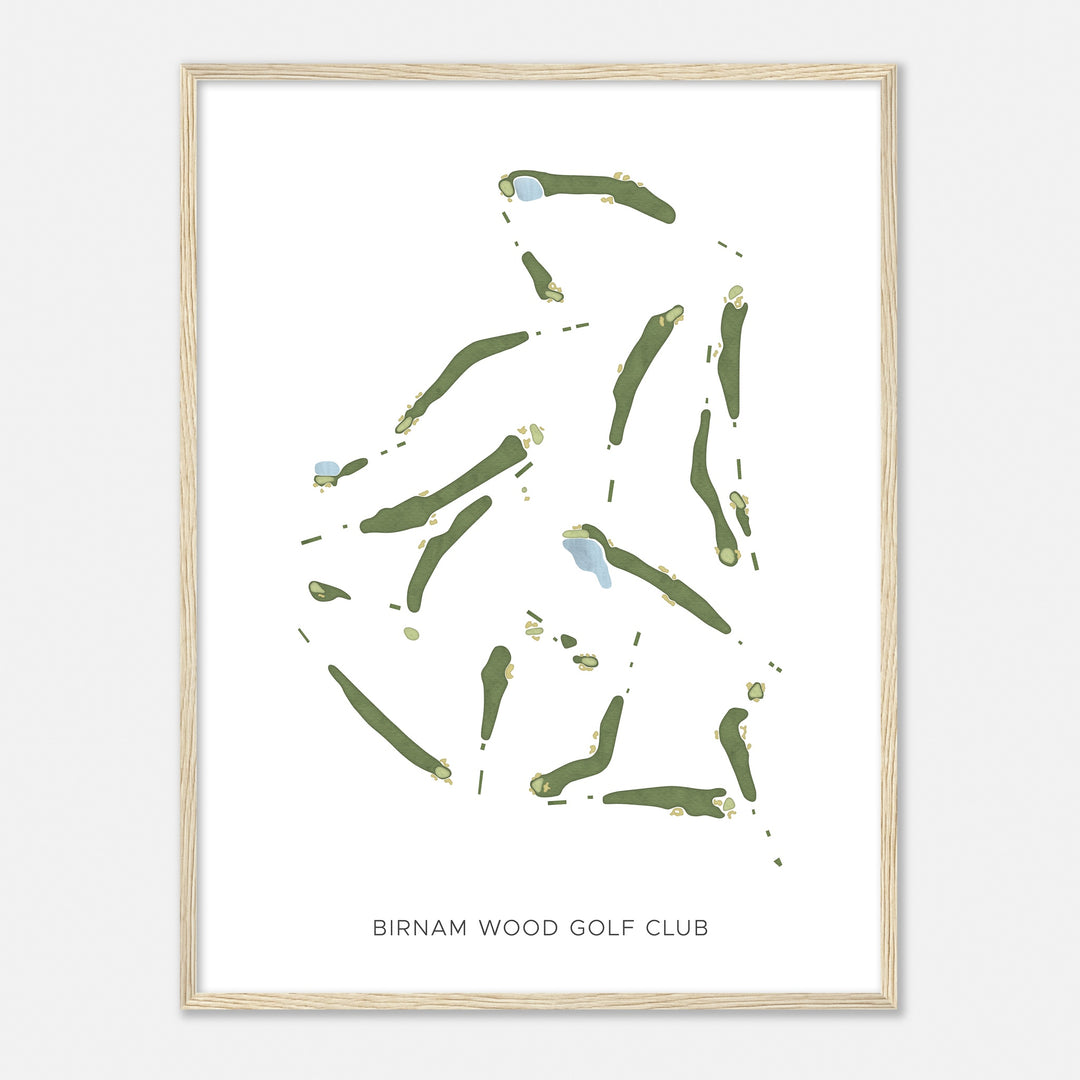 Print of Birnam Wood Golf Club Modern Map