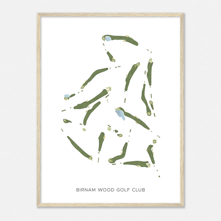 Print of Birnam Wood Golf Club Modern Map