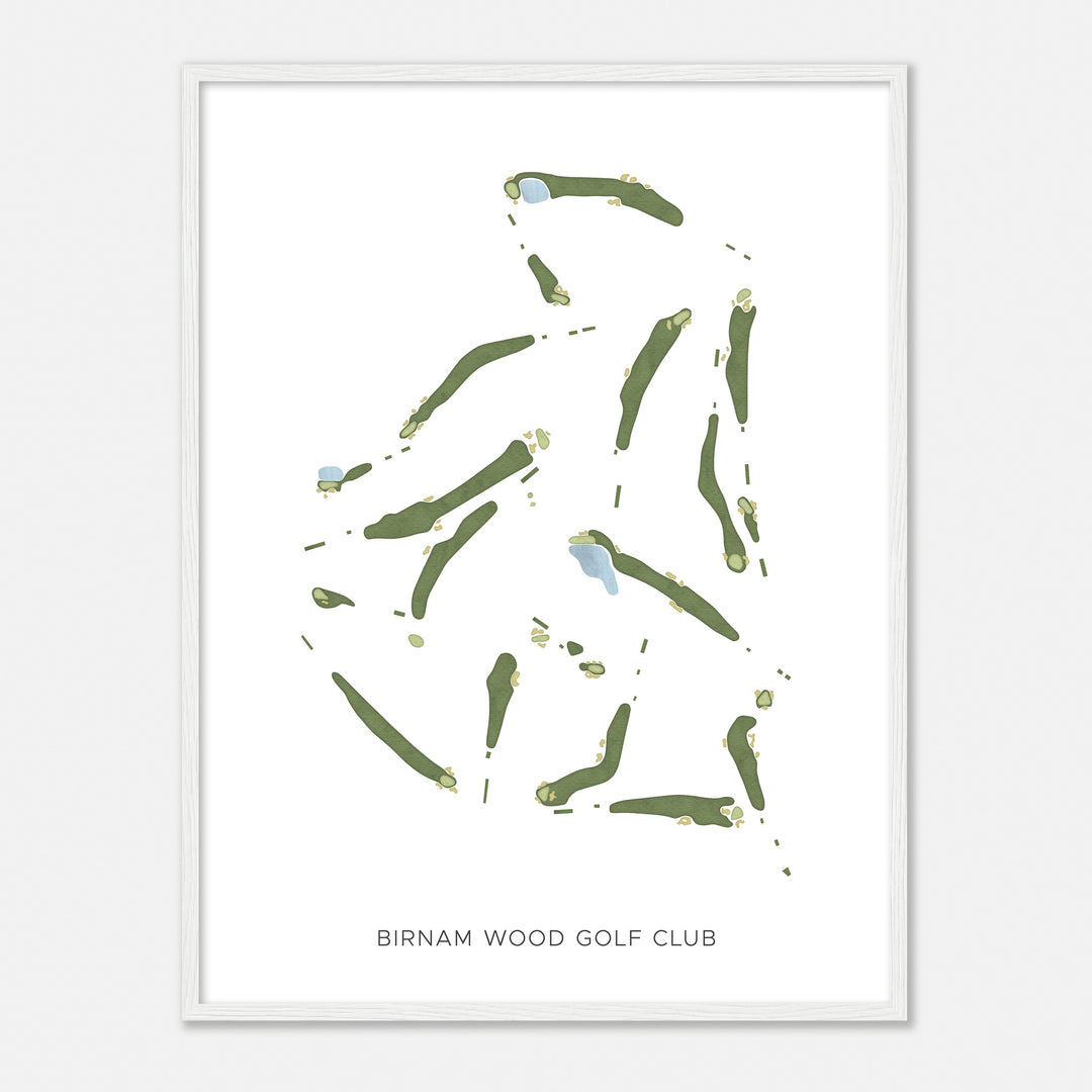 Print of Birnam Wood Golf Club Modern Map