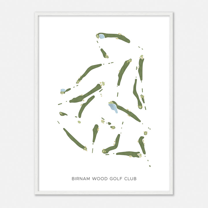 Print of Birnam Wood Golf Club Modern Map