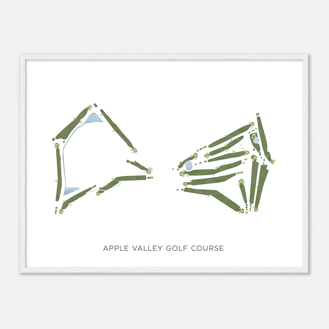 Print of Apple Valley Golf Course Modern Map