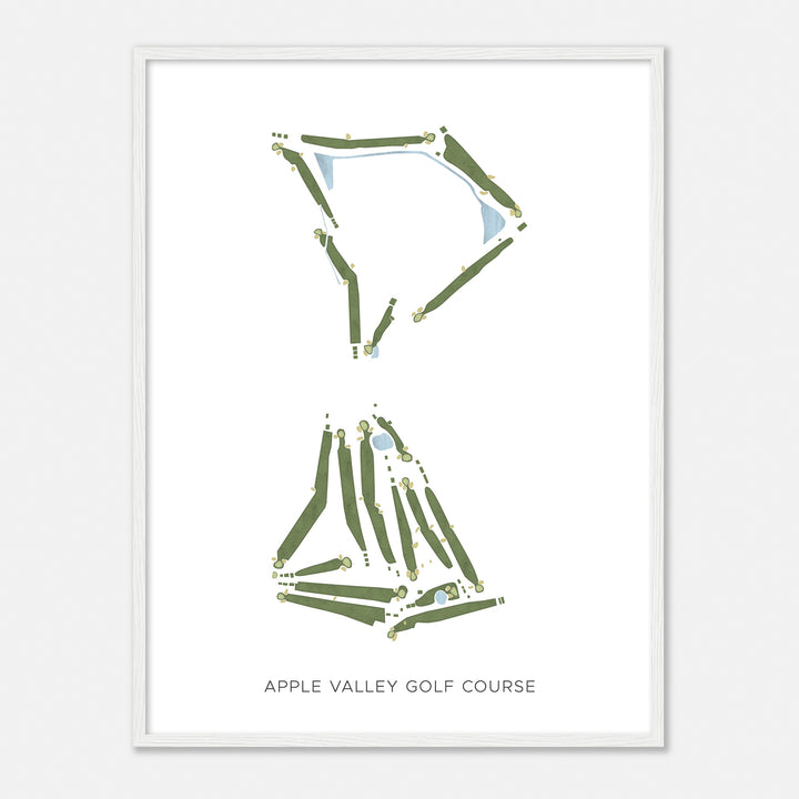 Print of Apple Valley Golf Course Modern Map