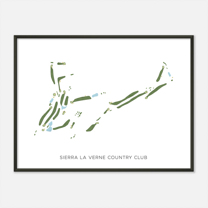 Print of Sierra La Verne Country Club Modern Map