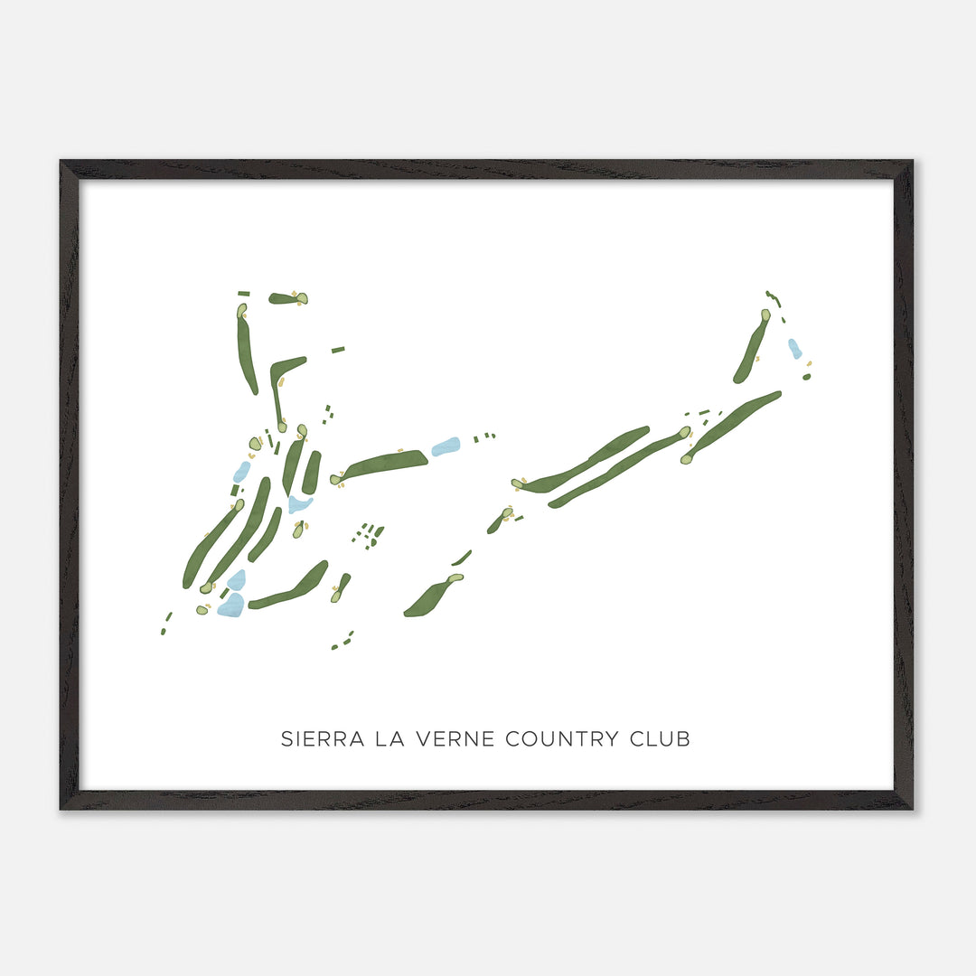Print of Sierra La Verne Country Club Modern Map