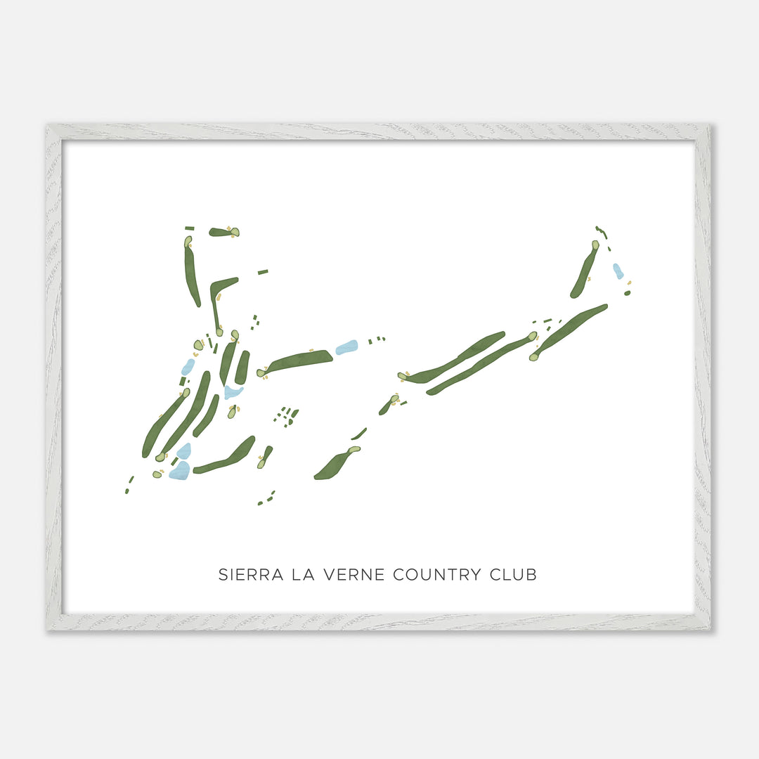 Print of Sierra La Verne Country Club Modern Map