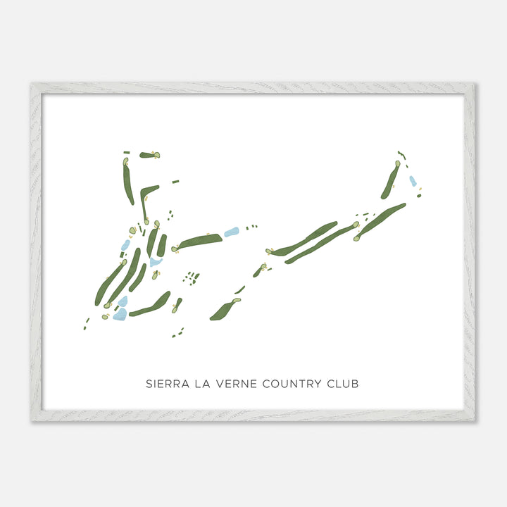 Print of Sierra La Verne Country Club Modern Map