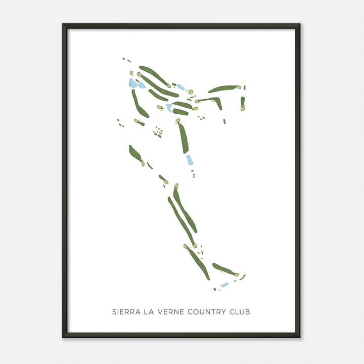 Print of Sierra La Verne Country Club Modern Map