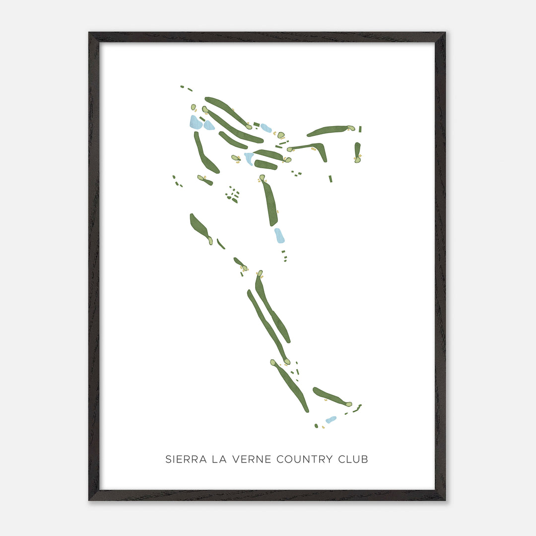 Print of Sierra La Verne Country Club Modern Map