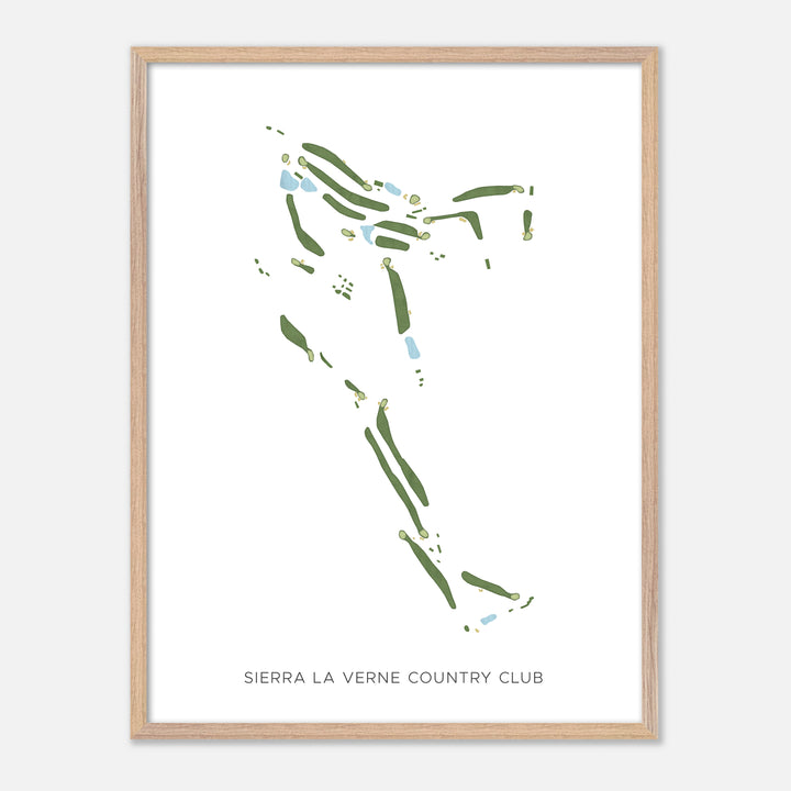 Print of Sierra La Verne Country Club Modern Map