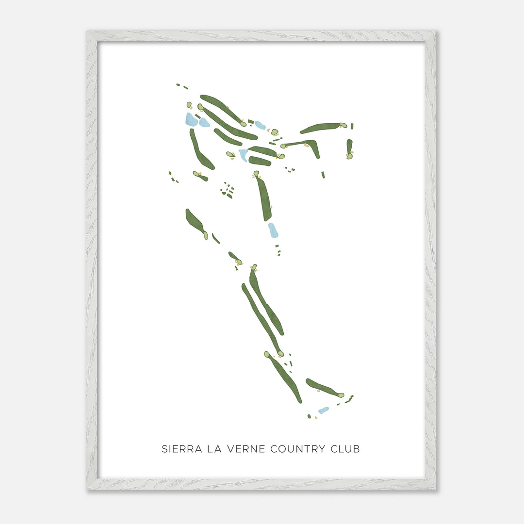 Print of Sierra La Verne Country Club Modern Map