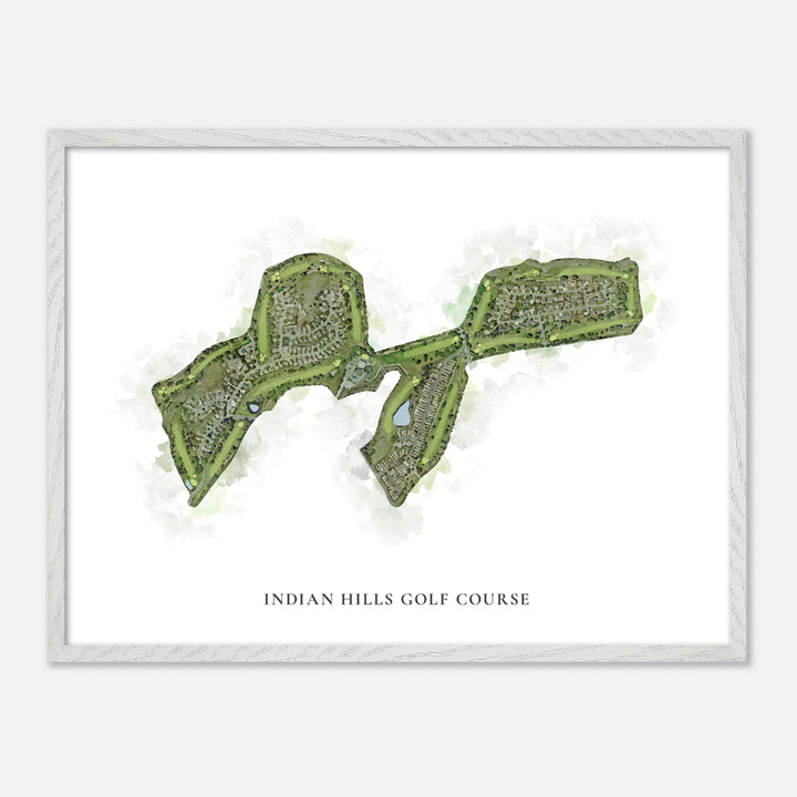 Print of Indian Hills Golf Course Classic Map