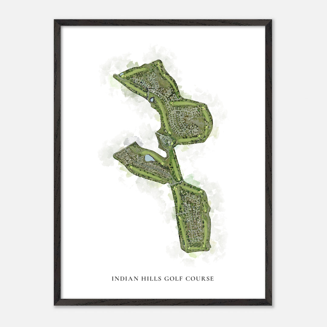 Print of Indian Hills Golf Course Classic Map