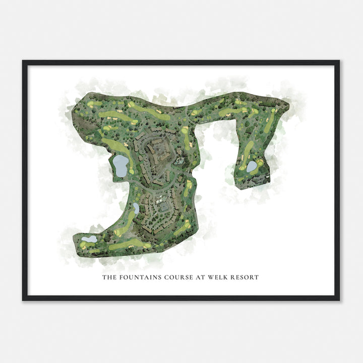 Print of The Fountains Course At Welk Resort Classic Map