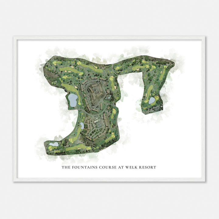 Print of The Fountains Course At Welk Resort Classic Map