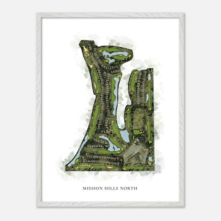 Print of Mission Hills North Classic Map
