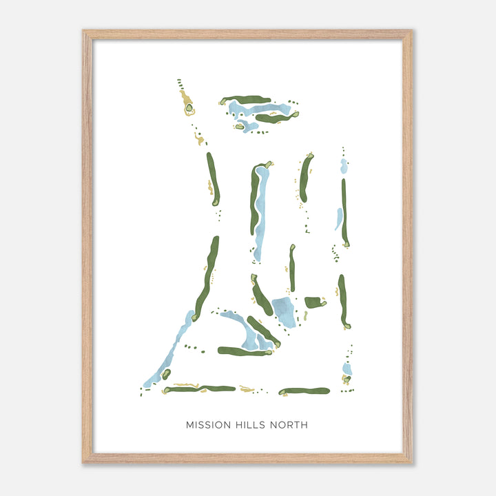 Print of Mission Hills North Modern Map