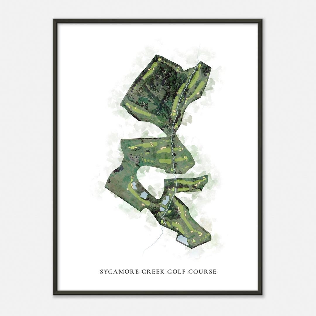 Print of Sycamore Creek Golf Course Classic Map