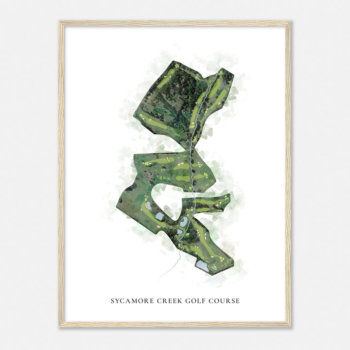 Print of Sycamore Creek Golf Course Classic Map