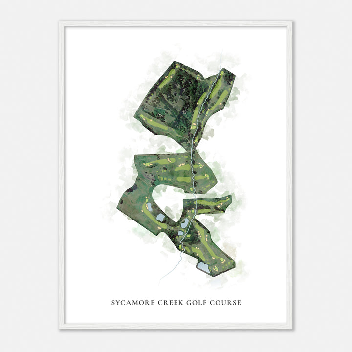 Print of Sycamore Creek Golf Course Classic Map