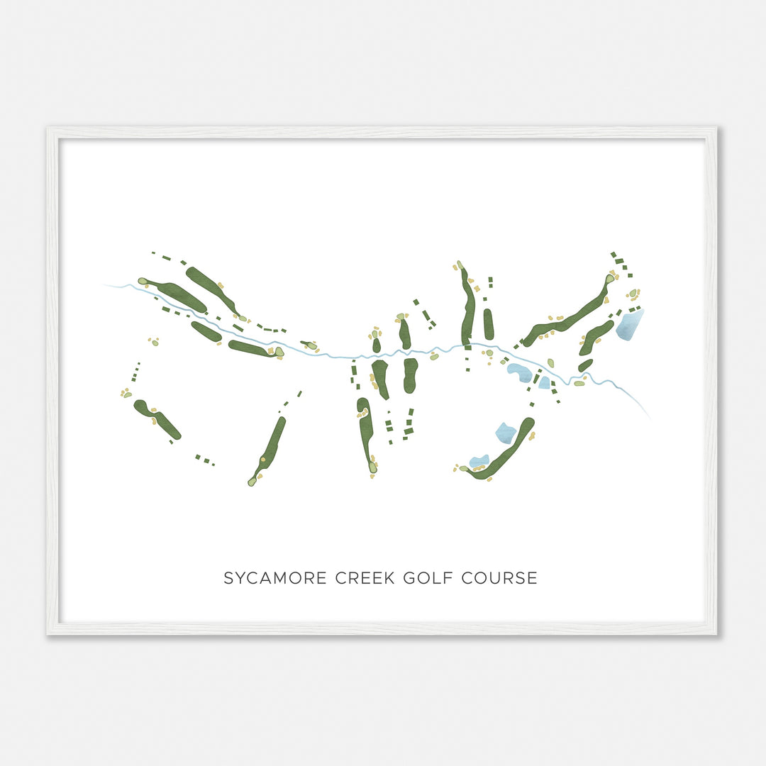 Print of Sycamore Creek Golf Course Modern Map