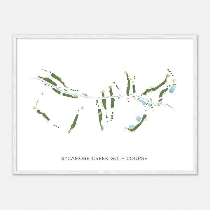 Print of Sycamore Creek Golf Course Modern Map