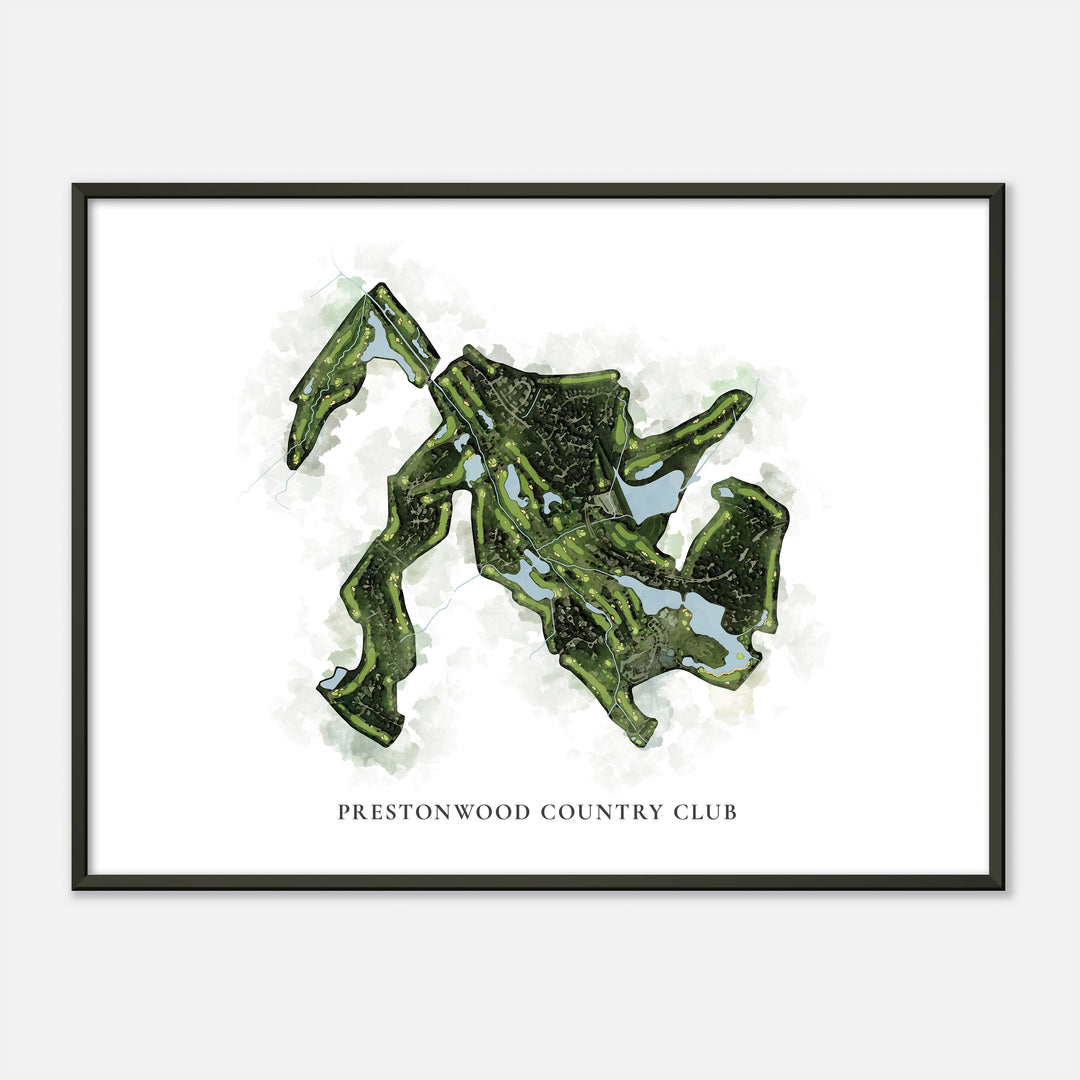Print of Prestonwood Country Club Classic Map