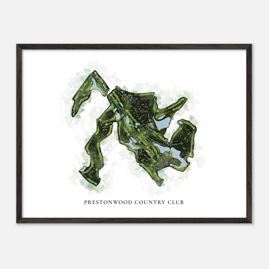 Print of Prestonwood Country Club Classic Map
