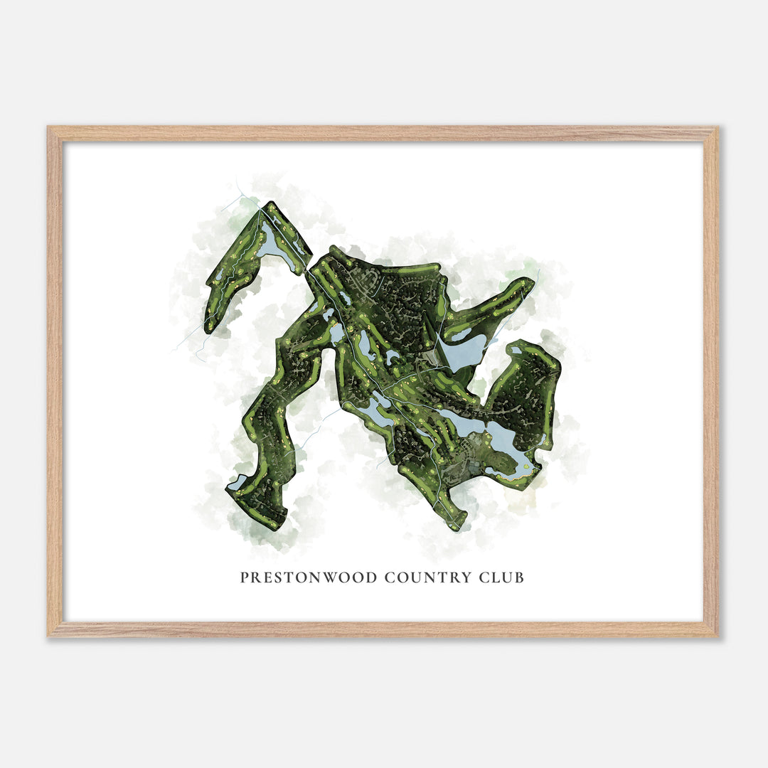 Print of Prestonwood Country Club Classic Map