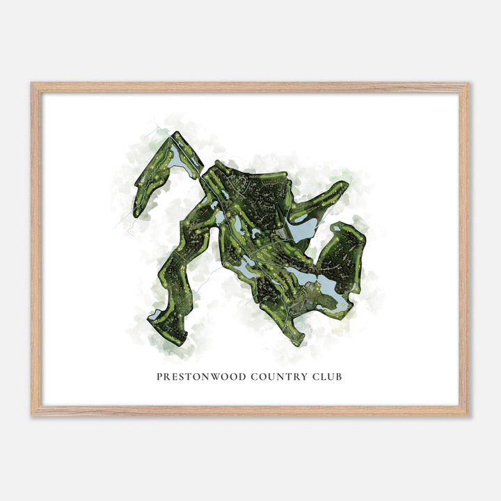 Print of Prestonwood Country Club Classic Map