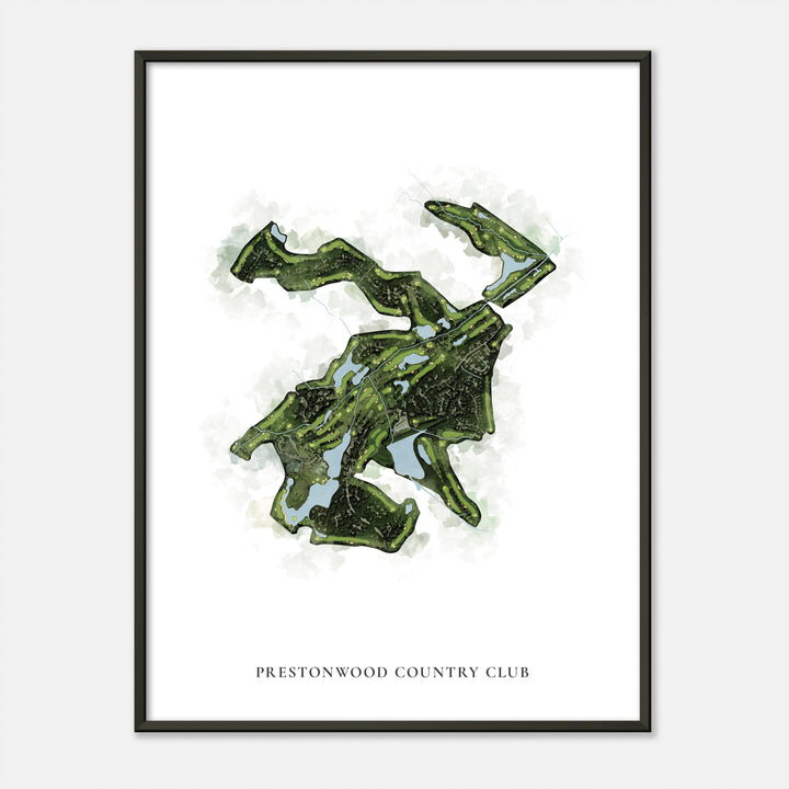 Print of Prestonwood Country Club Classic Map
