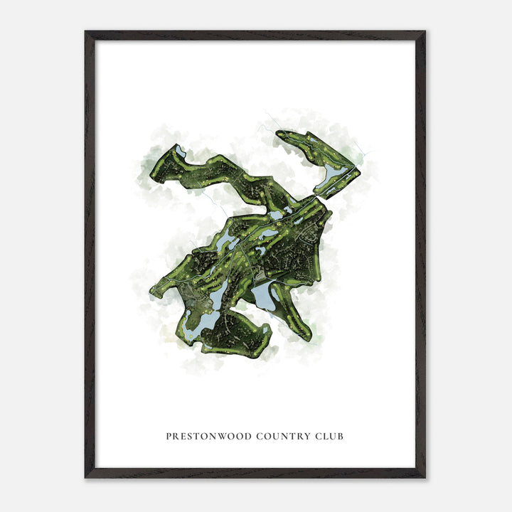 Print of Prestonwood Country Club Classic Map