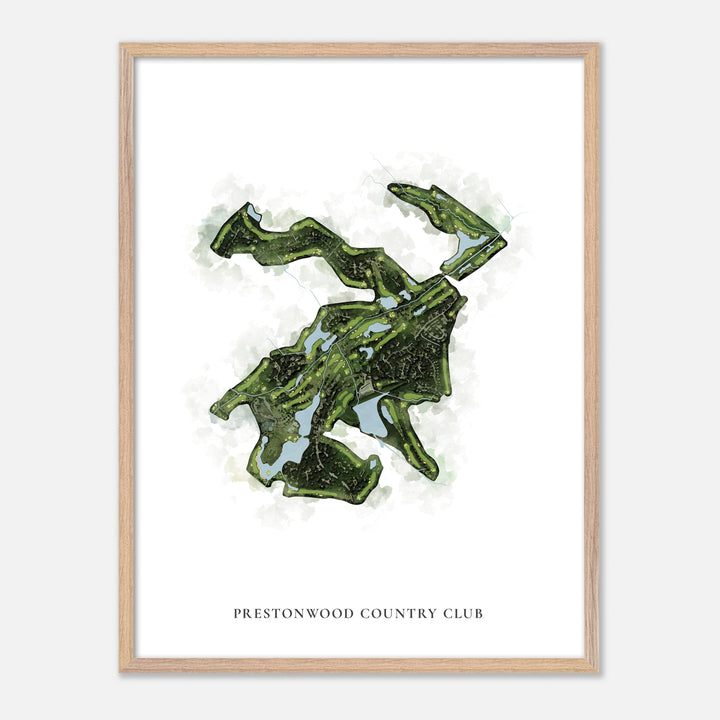 Print of Prestonwood Country Club Classic Map