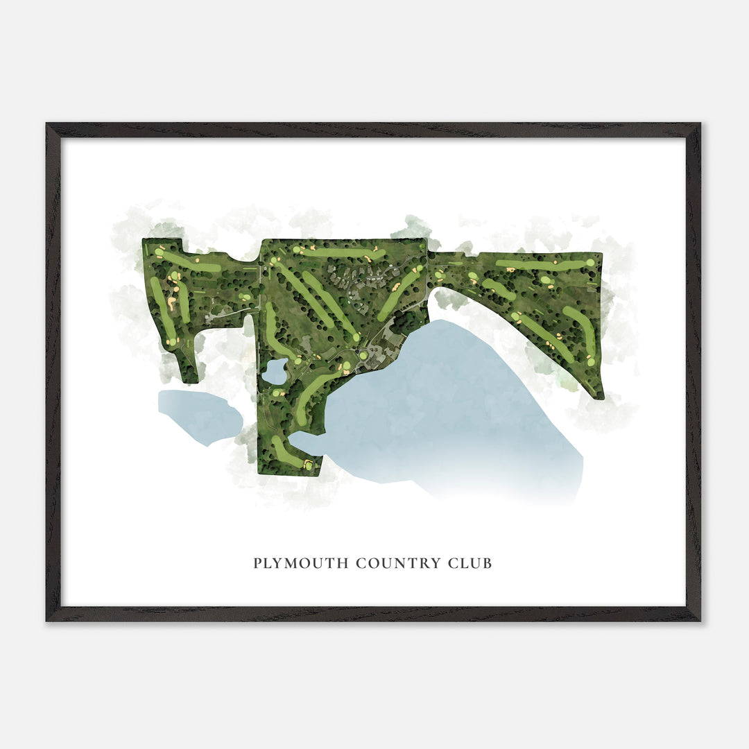 Print of Plymouth Country Club Classic Map