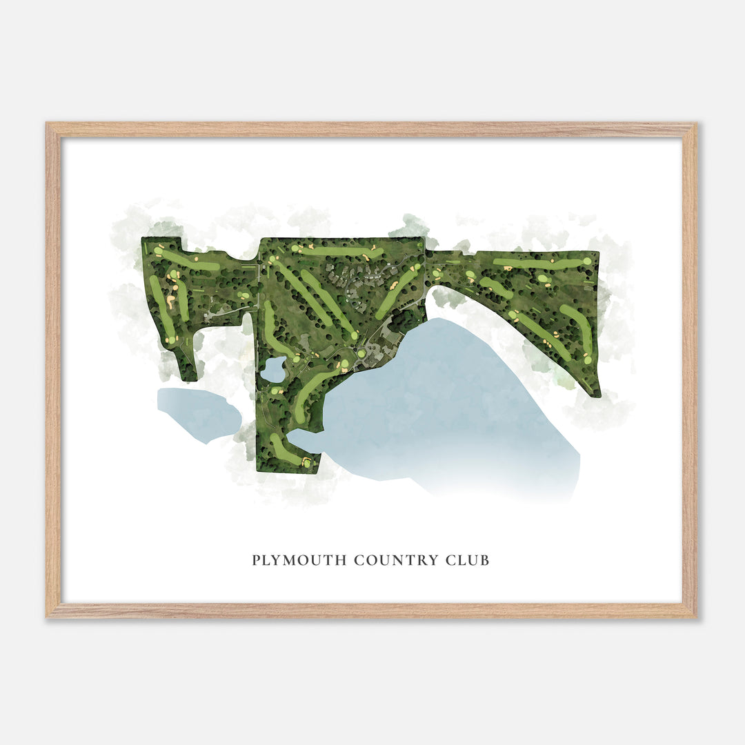 Print of Plymouth Country Club Classic Map