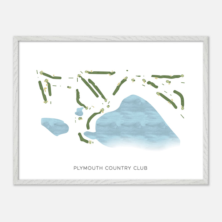 Print of Plymouth Country Club Modern Map