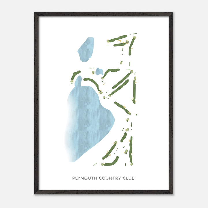Print of Plymouth Country Club Modern Map