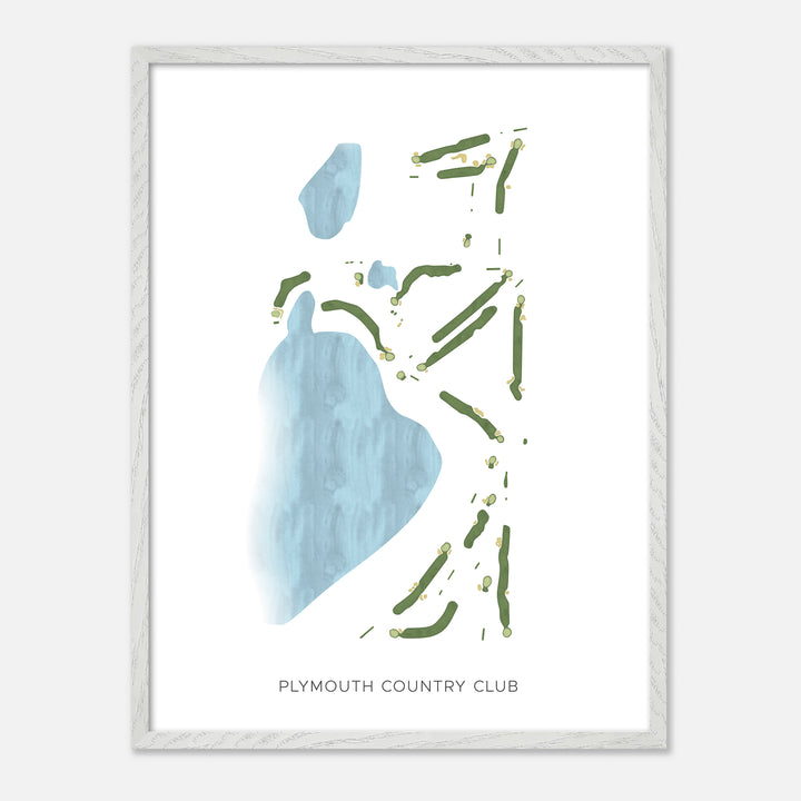 Print of Plymouth Country Club Modern Map