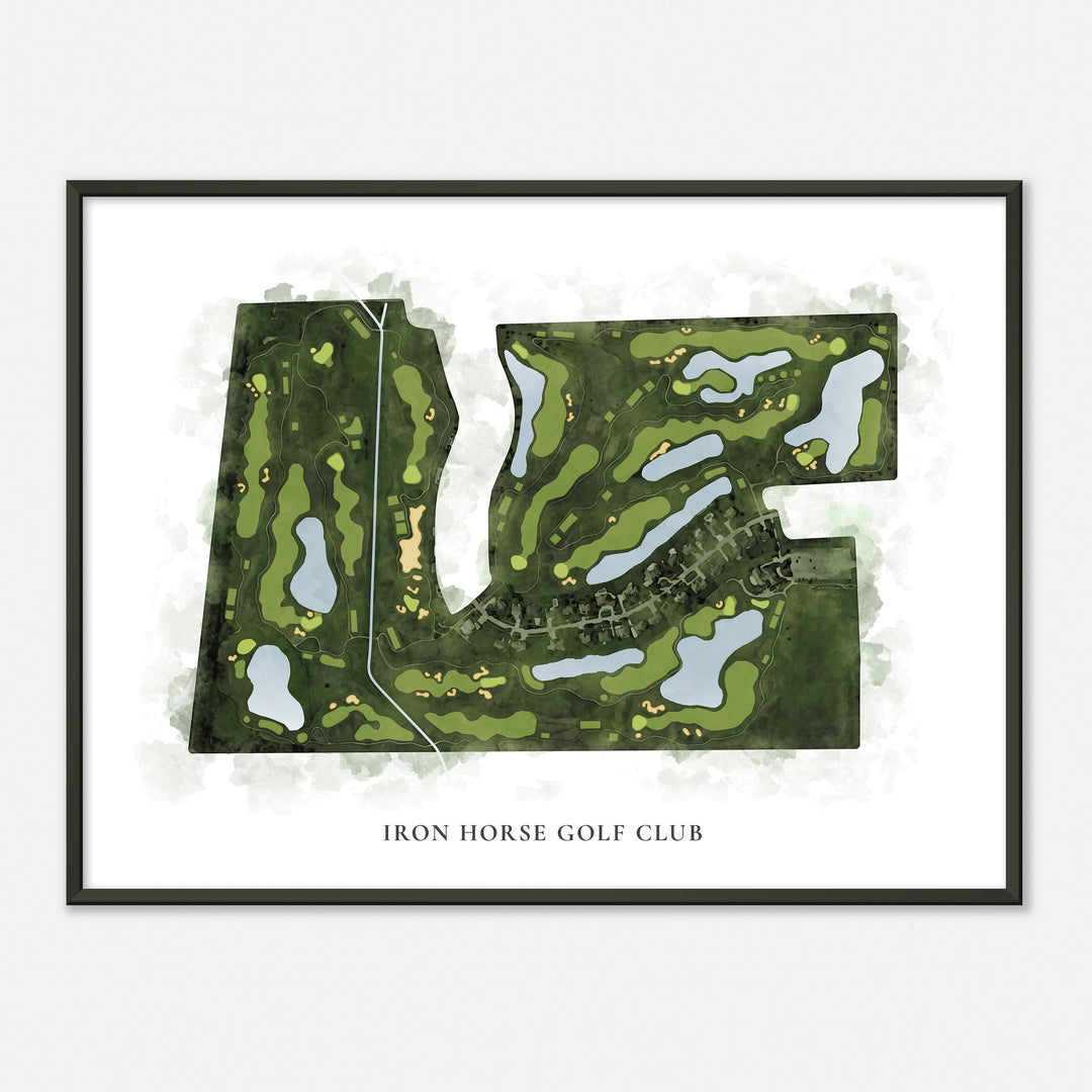 Print of Iron Horse Golf Club Classic Map