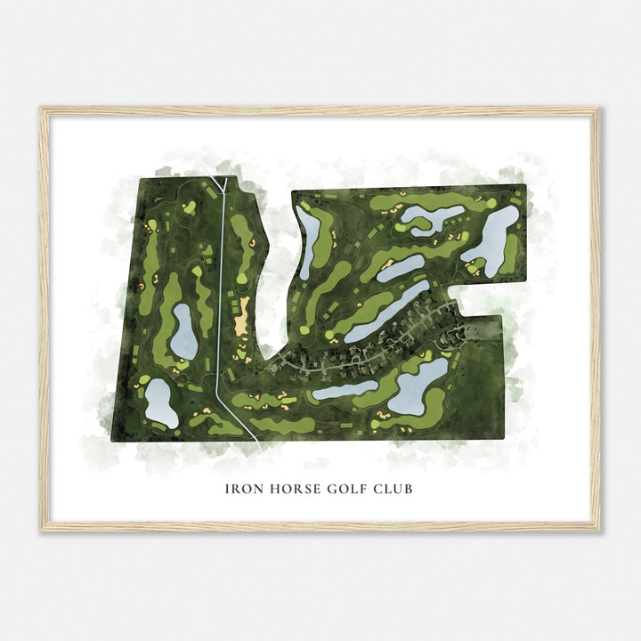 Print of Iron Horse Golf Club Classic Map