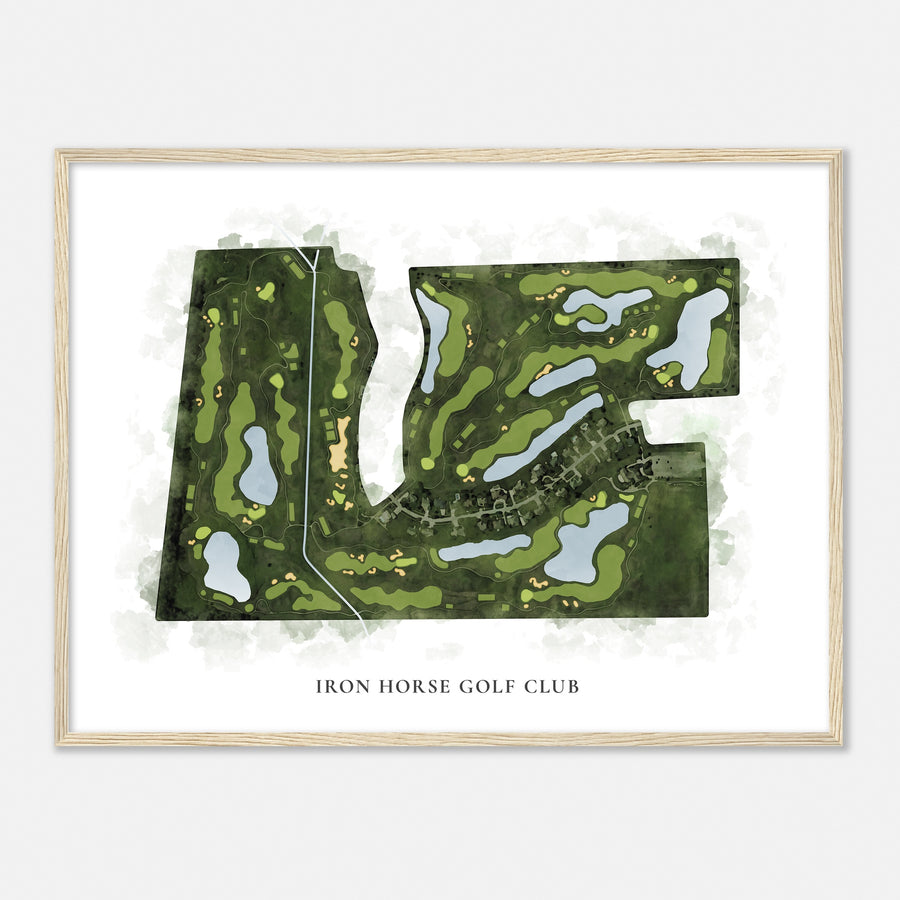 Print of Iron Horse Golf Club Classic Map