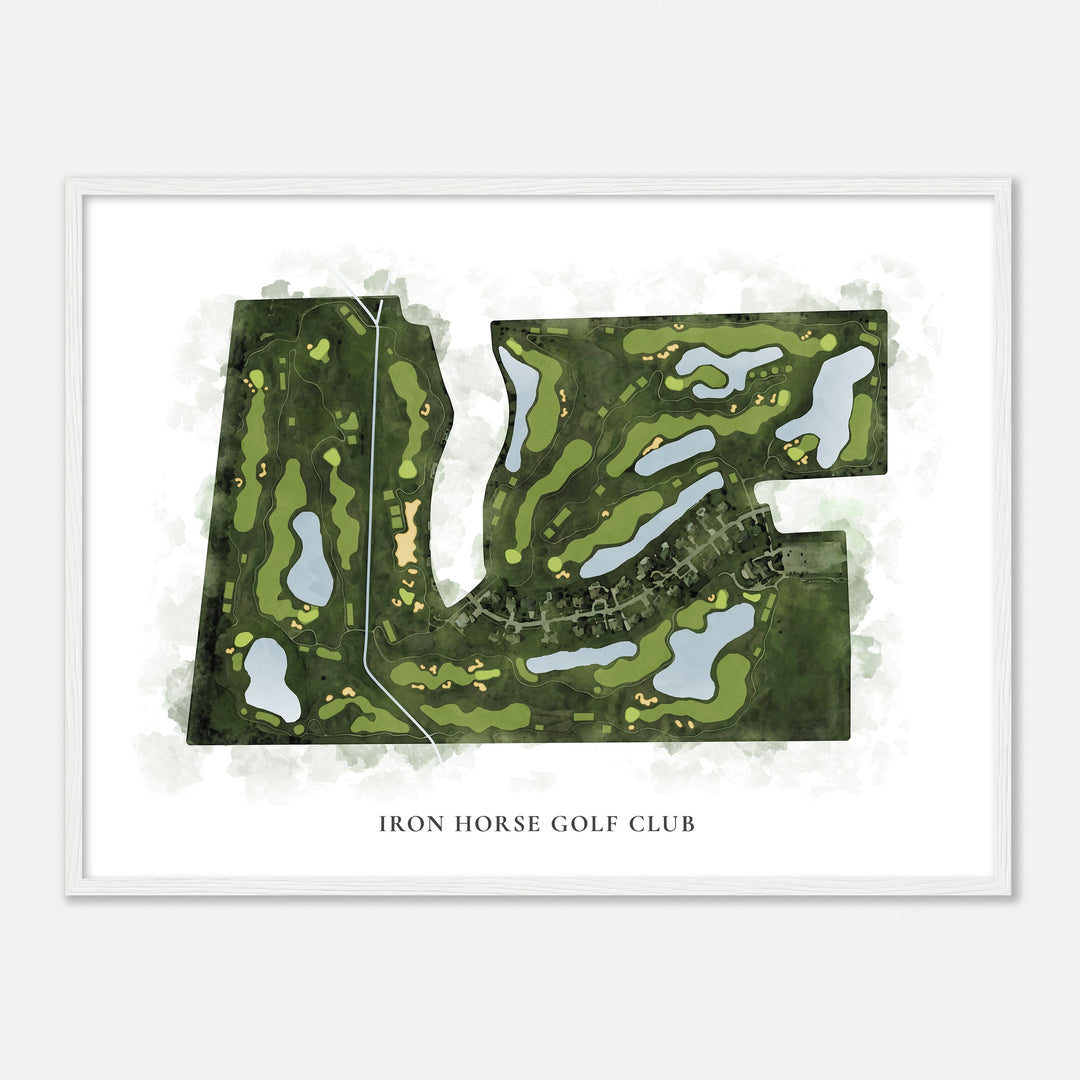 Print of Iron Horse Golf Club Classic Map