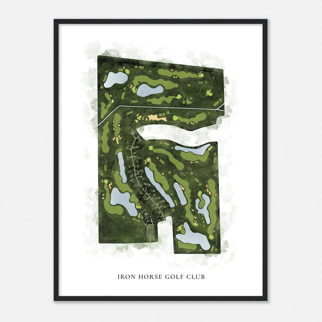 Print of Iron Horse Golf Club Classic Map