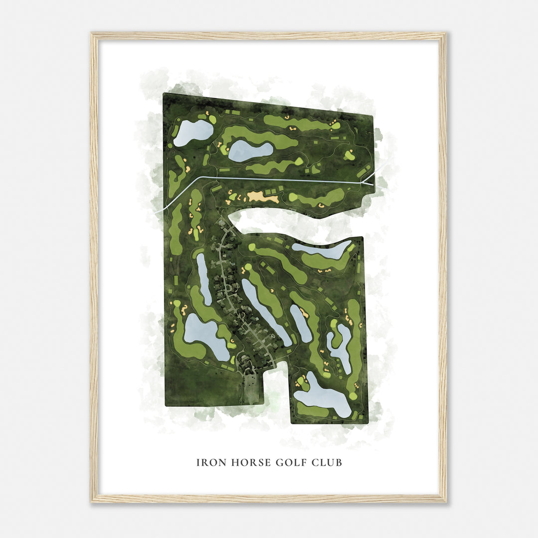 Print of Iron Horse Golf Club Classic Map