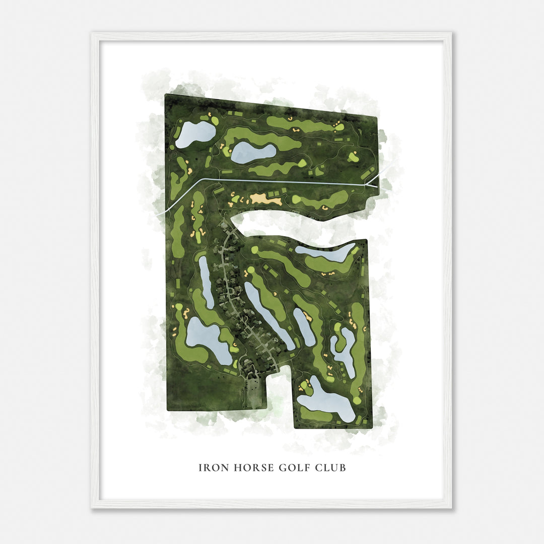 Print of Iron Horse Golf Club Classic Map