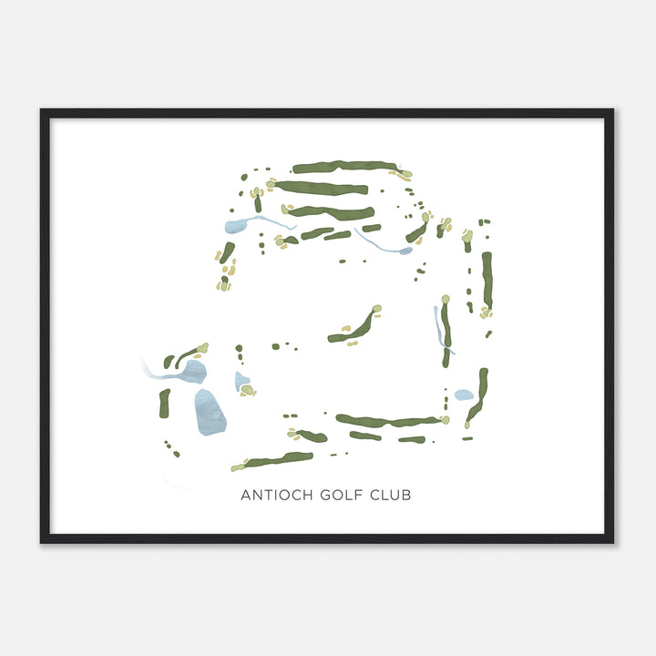 Print of Antioch Golf Club Modern Map