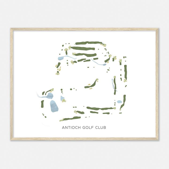 Print of Antioch Golf Club Modern Map