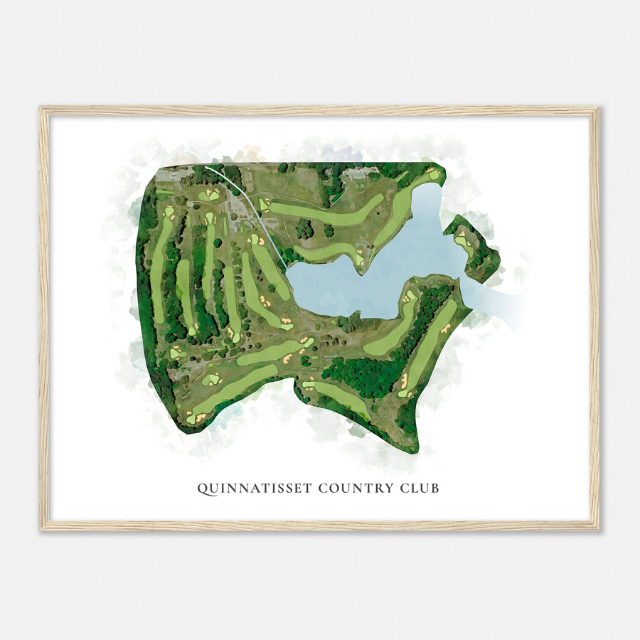 Print of Quinnatisset Country Club Classic Map