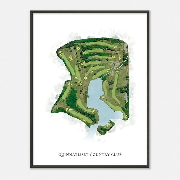 Print of Quinnatisset Country Club Classic Map