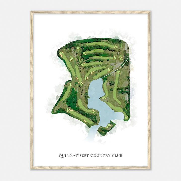 Print of Quinnatisset Country Club Classic Map