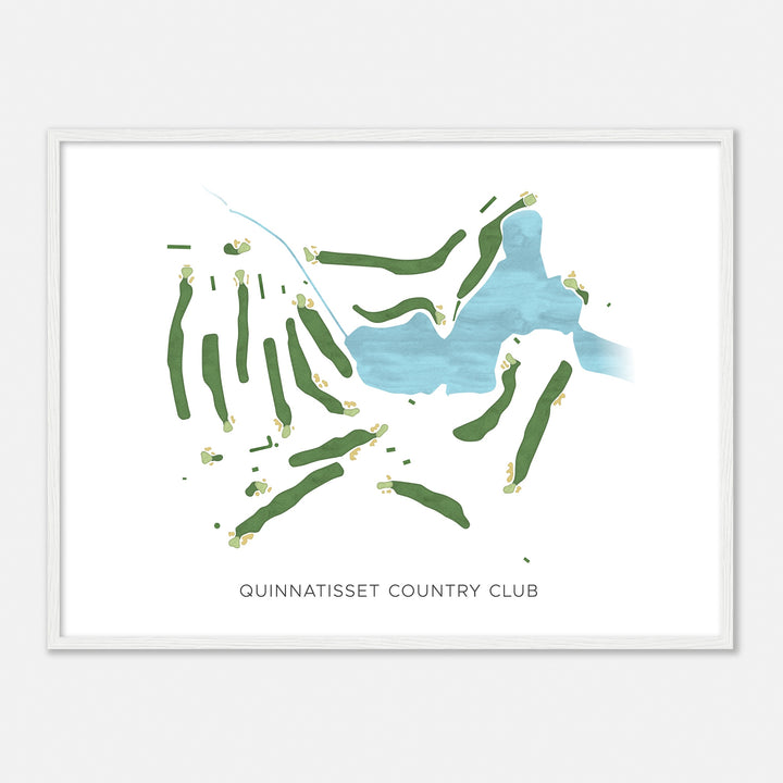 Print of Quinnatisset Country Club Modern Map